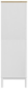 Roupeiro FLORO 77x53x171 cm madeira de pinho maciça branco