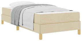 Cama Box Creme, Marrom 90 x 190 cm