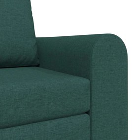 Sofá Cama de Chão 2-em-1 Verde Escuro 98x71x83 cm Tecido