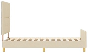 Cama vidaXL Creme 90x190 cm em Tecido