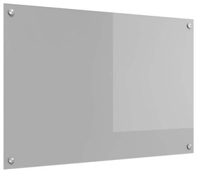 vidaXL Proteção de Cozinha Cinzento-claro 90 x 60 cm vidro temperado