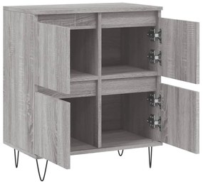 Aparador 60x35x70 cm derivados de madeira cinzento sonoma