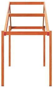 Telhado cama infantil 213x95,5x144,5 cm pinho castanho mel