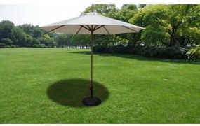 vidaXL Base para guarda-sol 30 kg aço preto e cimento