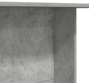 Mesa de jantar vidaXL Cinza Concreto 110x60x75 cm Madeira engenheirada