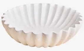 Avelin Tigela Decorativa Em Resina Branco & Ø25 Cm - Sklum