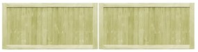 Portões de jardim 2 pcs 300x75 cm pinho impregnado