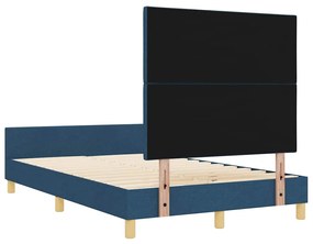 Cama Azul vidaXL 120x200 cm Tecido
