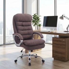 Cadeira de Escritório XXL Vancouver Fabric Castanho