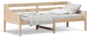 vidaXL Sofá-cama sem colchão 90x200 cm madeira de pinho maciça