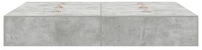 Estrutura de Cama Armazenamento vidaXL Cinza Concreto 135x190 cm