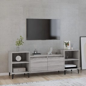 Móvel de TV 160x35x55 cm derivados de madeira cinzento sonoma