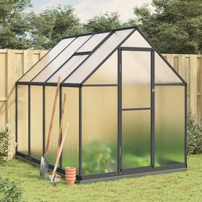 vidaXL Estufa com estrutura base 224x169x202 cm alumínio antracite
