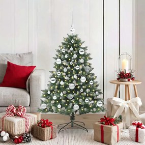 vidaXL Árvore de Natal Artificial Verde 120 cm PVC, Plástico e Aço