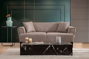 Sofá de 2 Lugares Hamlet – Castanho Claro – 180x95x77 cm