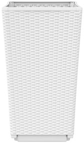 Vasos/floreiras 2 pcs 32,5x32,5x57 cm PP branco