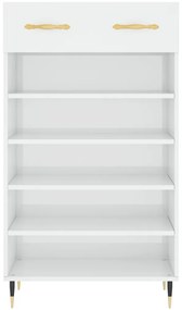 Sapateira 60x35x105 cm derivados de madeira branco brilhante