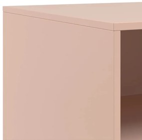 Móveis de TV 2 pcs 67x39x44 cm aço rosa