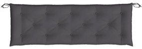 Almofadão p/ banco de jardim 150x50x7cm tecido oxford antracite