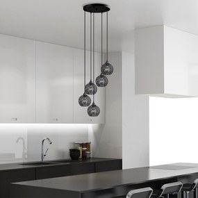 Chandelier Hay – Preto – 44 x 44 x 113 cm