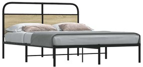 Estrutura cama s/ colchão derivados de madeira carvalho sonoma
