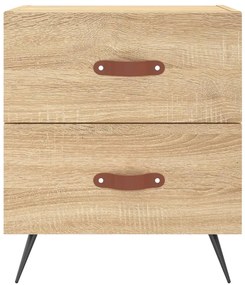 Mesas de cabeceira 2 pcs derivados de madeira carvalho sonoma