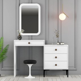 Cómoda Lizbon500 – Branco – 124 cm x 84,7 cm x 40 cm