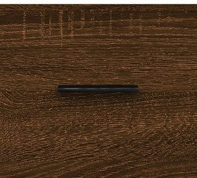 Mesa centro 2 pcs 50x50x40 cm madeira proc. carvalho castanho