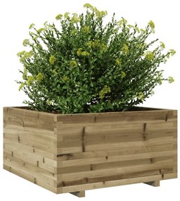 Vaso/floreira de jardim 90x90x49,5 cm madeira pinho impregnada