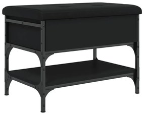 Banco sapateira 62x42x45 cm derivados de madeira preto