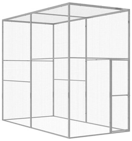 Jaula para gatos 3x1,5x2,5 m aço galvanizado