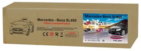 Carro elétrico infantil bateria 12V Mercedes-Benz SL 400 Branco