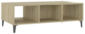 Mesa de centro derivados de madeira carvalho sonoma