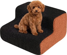Rampa de espuma de 2 níveis para cães com capa lavável e inclinação suave para sofás, destinada a animais de estimação mais velhos ou com lesões – Pre
