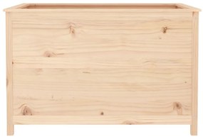 Canteiro elevado de jardim 119,5x82,5x78 cm pinho maciço