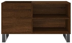Armário p/ discos 85x38x48 cm deriv. madeira carvalho castanho
