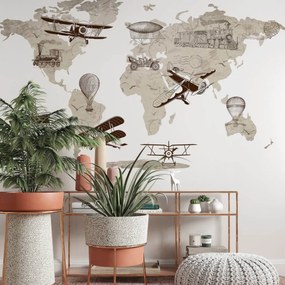 Mapa-mundo vintage