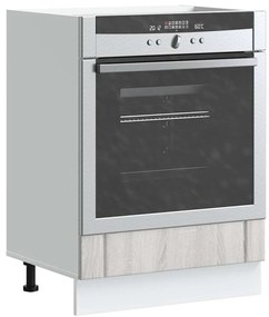 vidaXL Armário Forno Lucca derivados de madeira cinzento sonoma