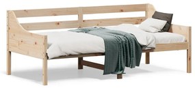 vidaXL Espreguiçadeira sem colchão 75x190 cm pinho de madeira maciça