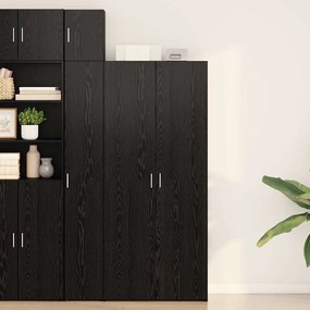 vidaXL Buffet Alta Carvalho Preto 40x42.5x185 cm Madeira de Engenharia