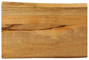 vidaXL Tampo de mesa c/ borda viva 50x40x2,5 cm mangueira maciça