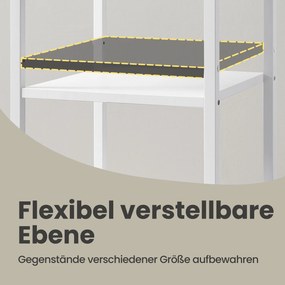 Mesa de cabeceira, mesa auxiliar, gaveta e compartimentos abertos 35,1 x 35,1 x 70,1 cm branco 