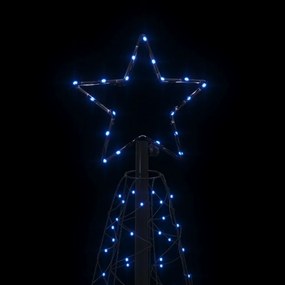 Árvore de Natal em cone 200 luzes LED 70x180 cm azul