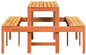 Mesa de piquenique 160x134x75 cm pinho maciço castanho-mel