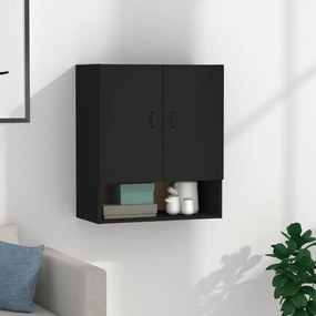vidaXL Armário parede 60x31x70 cm derivados de madeira preto
