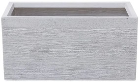 Vaso para plantas branco 60 x 29 x 30 cm MYRA Beliani