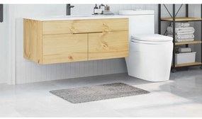 Tapete de Banho Retangular Cinzento 60x90 cm Polipropileno Antiderrapa
