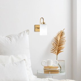 Aplique Duzsuz – Branco e Dourado – 10 x 23 x 24 cm