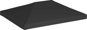 vidaXL Cobertura de gazebo 270 g/m² 4x3 m preto