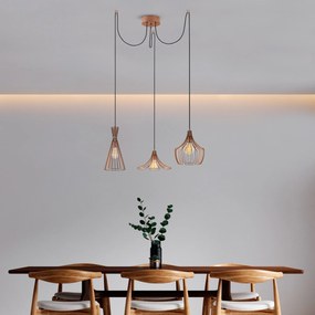 Candeeiro Chandelier Mezopotamya – Cobre – 114 cm x 130 cm